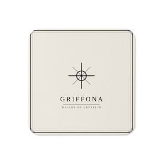 Sous-verre Premium Griffona — Médaillon Boussole