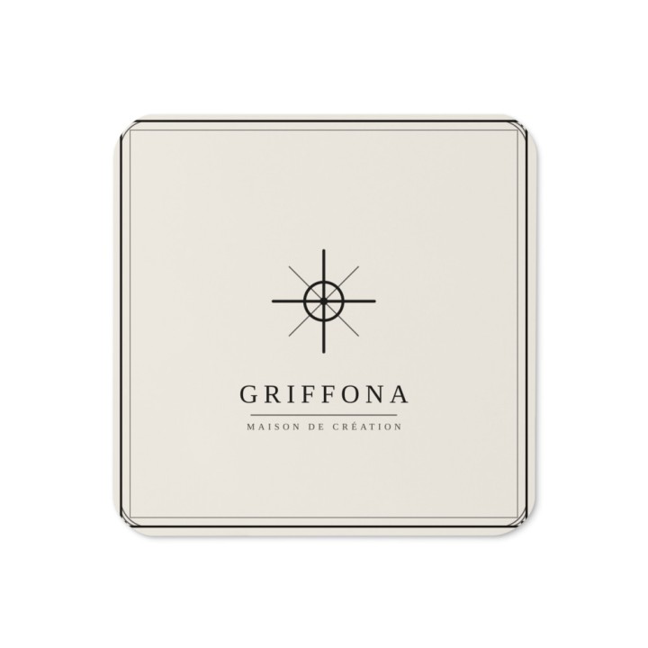 Sous-verre Premium Griffona — Médaillon Boussole