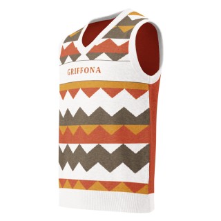 Gilet en Tricot Griffona — Fair Isle Terracotta