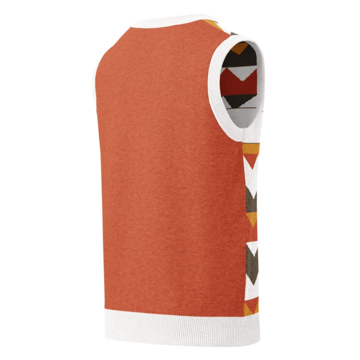 Gilet en Tricot Griffona — Fair Isle Terracotta