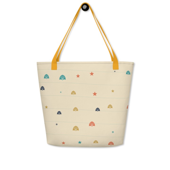 Sac de plage all over coquillages