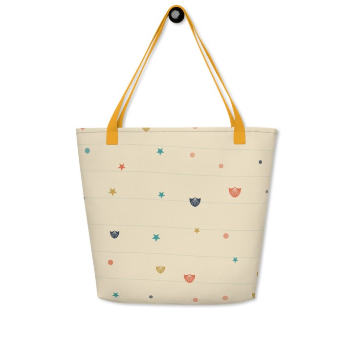 Sac de plage all over coquillages
