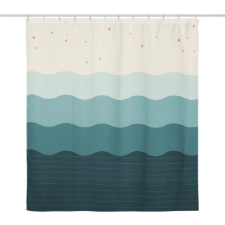 Rideau de Douche Vagues Océanes Griffona