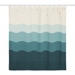 Rideau de Douche Vagues Océanes Griffona