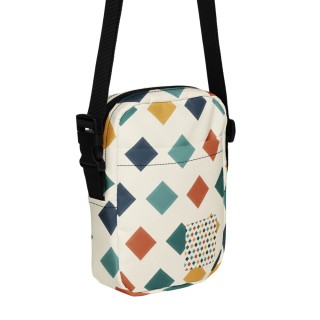 Sac à bandoulière fonctionnel Griffona - Motif losanges ikat