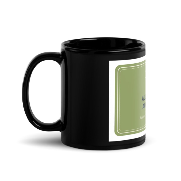 Mug Noir Griffona - Allergique Aux Lundis