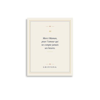 Affiche Citation Griffona - Merci Maman, Cadeau Fête des Mères