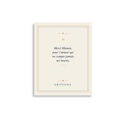 Affiche Citation Griffona - Merci Maman, Cadeau Fête des Mères