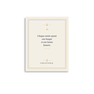 Affiche Citation Griffona - Chaque Année Ajoute une Bougie, Cadeau Anniversaire