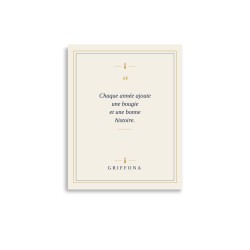 Affiche Citation Griffona - Chaque Année Ajoute une Bougie, Cadeau Anniversaire