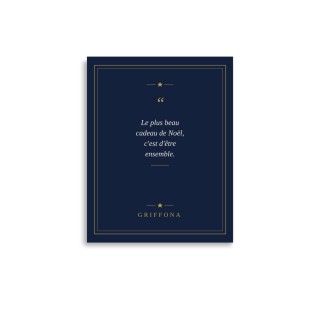 Affiche Citation Griffona - Le Plus Beau Cadeau de Noël, Décoration Fêtes de Fin d'Année