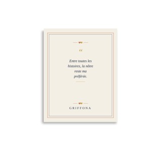 Affiche Citation Griffona - Entre Toutes les Histoires, Cadeau Saint-Valentin