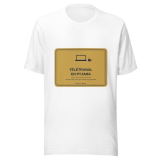 T-shirt Griffona - Télétravail en Pyjama, Humour Bureau