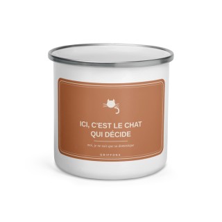 Mug Griffona - Ici C'est le Chat Qui Décide, Humour Animaux