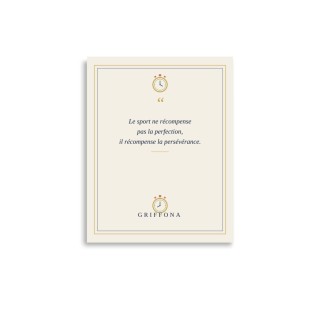 Affiche Citation Griffona - Le Sport Ne Récompense Pas la Perfection, Cadeau Sport