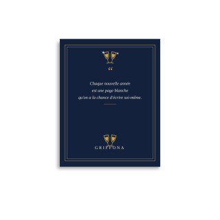 Affiche Citation Griffona - Chaque Nouvelle Année Est une Page Blanche, Cadeau Nouvel An