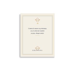 Affiche Citation Griffona - Comme la Nature au Printemps, Cadeau Pâques