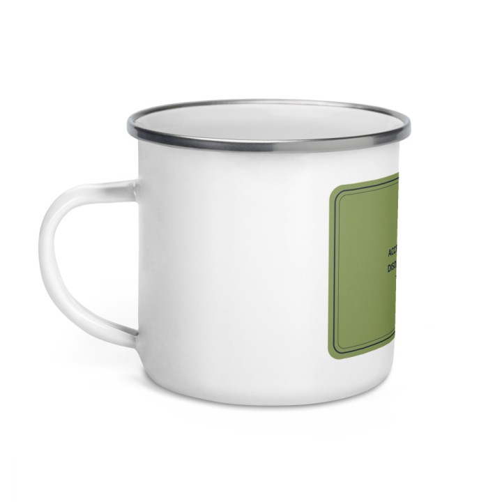 Mug Émaillé Griffona - Accro au Chocolat, Humour Gourmand