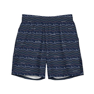 Short de Bain Griffona - Motif Vagues d'Été, Sport & Énergie