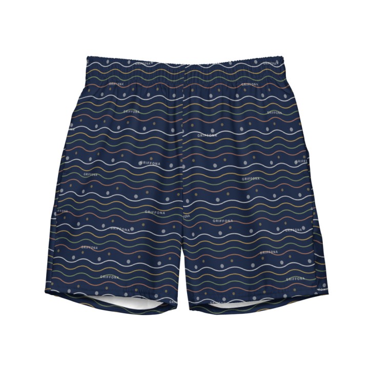 Short de Bain Griffona - Motif Vagues d'Été, Sport & Énergie