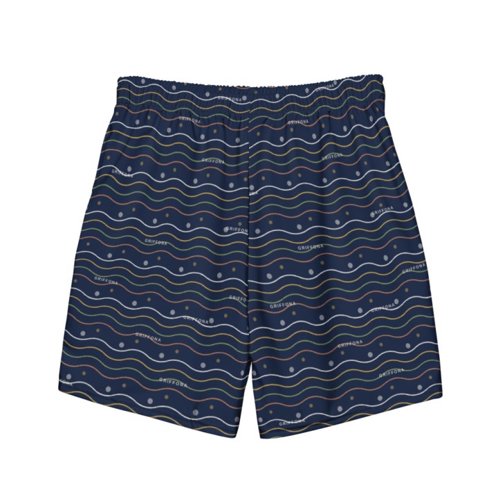 Short de Bain Griffona - Motif Vagues d'Été, Sport & Énergie