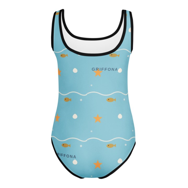 Maillot de Bain Griffona - Motif Étoile de Mer & Créatures Marines
