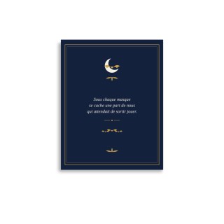 Affiche Citation Griffona - Sous Chaque Masque, Cadeau Halloween