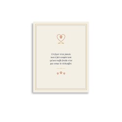 Affiche Citation Griffona - Un Foyer Complet, Cadeau Adoption Animal