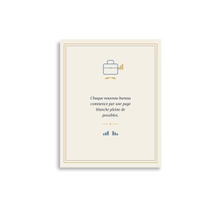 Affiche Citation Griffona - Nouveau Bureau, Cadeau Nouvel Emploi