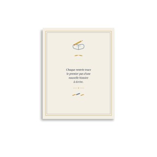 Affiche Citation Griffona - Rentrée Scolaire, Cadeau Nouvelle Année Scolaire