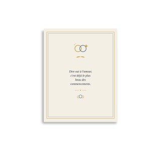 Affiche Citation Griffona - Fiançailles, Cadeau Demande en Mariage