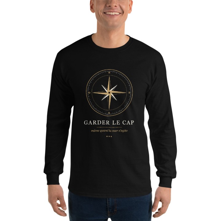 T-shirt Manches Longues Homme Premium Griffona — Garder le Cap