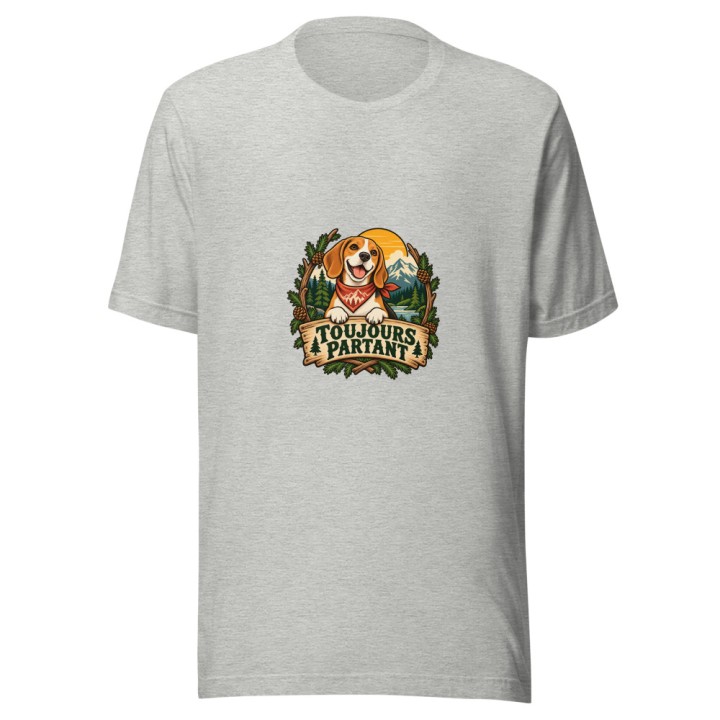 T-shirt Premium Griffona — Toujours Partant, Beagle Aventurier