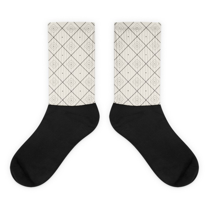 Chaussettes Premium Griffona — Motif Diamant