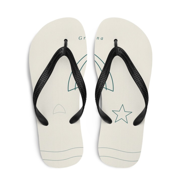 Tongs Premium Griffona — Coquillage et Étoile de Mer