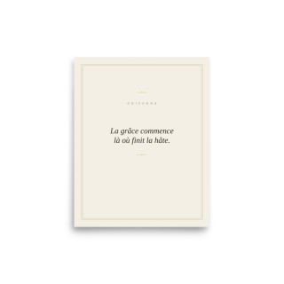 Affiche Premium Griffona — La Grâce