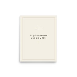 Affiche Premium Griffona — La Grâce