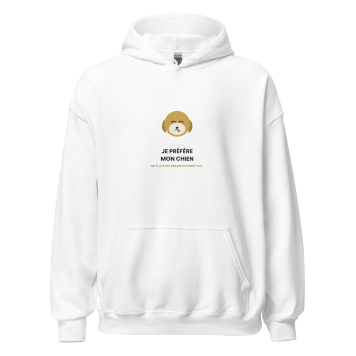 Sweat à Capuche Premium Griffona — Je Préfère Mon Chien