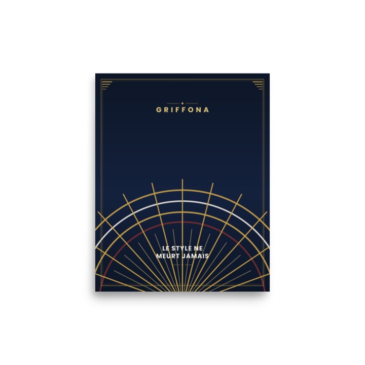 Affiche Premium Griffona — Le Style Ne Meurt Jamais