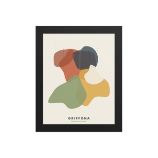 Affiche Encadrée Premium Griffona — Mouvement & Couleur