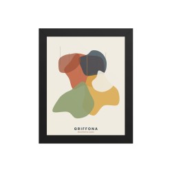 Affiche Encadrée Premium Griffona — Mouvement & Couleur