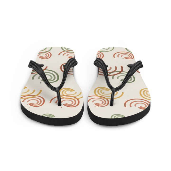 Tongs Premium Griffona — Vagues Stylisées