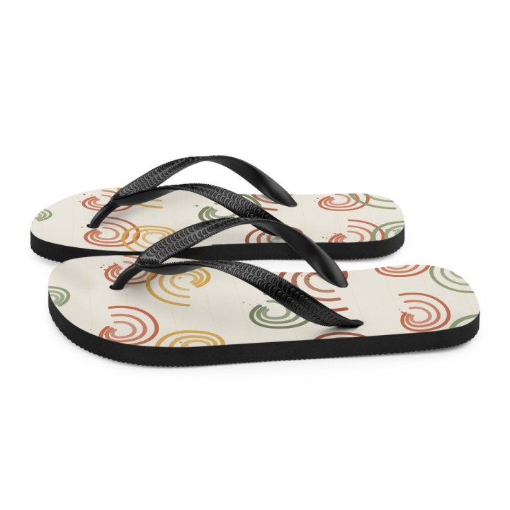 Tongs Premium Griffona — Vagues Stylisées