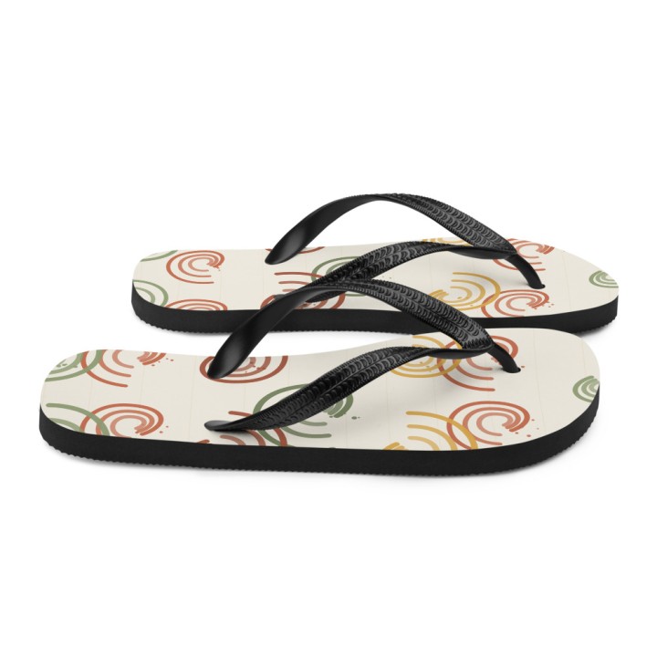 Tongs Premium Griffona — Vagues Stylisées