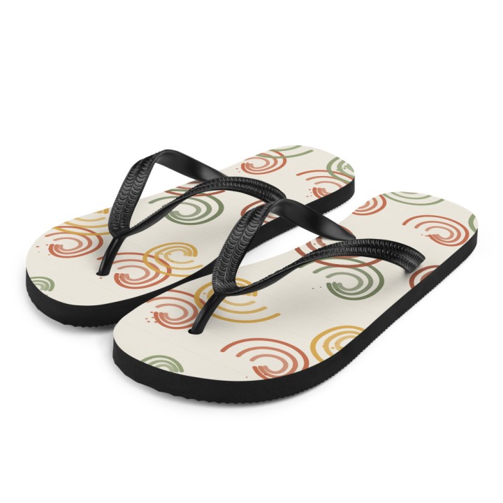 Tongs Premium Griffona — Vagues Stylisées