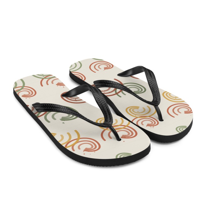 Tongs Premium Griffona — Vagues Stylisées
